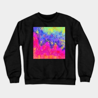 Bright Mountains Abstract Crewneck Sweatshirt